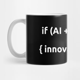 AI and human t shirt Mug